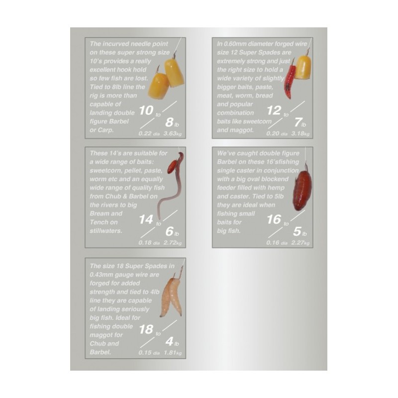 Przypony Drennan Super Spade 45cm - roz.10