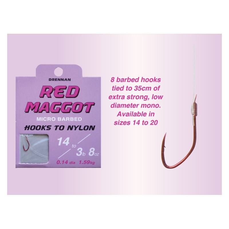 Przypony Drennan Red Maggot 35cm - roz.20