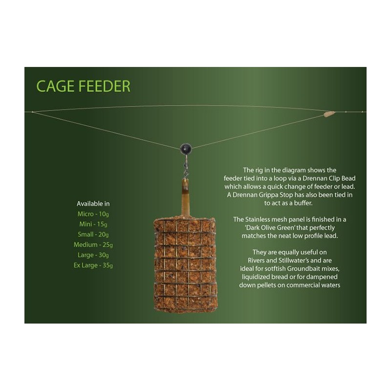 Koszyk zanętowy Drennan Stainless Oval Cage Feeder - Small 20g