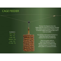 Koszyk zanętowy Drennan Stainless Oval Cage Feeder - Medium 25g