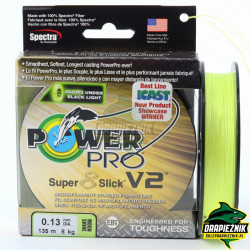 PowerPro Super 8 Slick V2 Braided Line - Moonshine