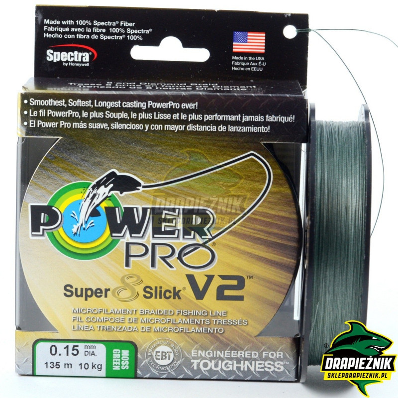 PowerPro Super 8 Slick V2 135m - Moss Green 0.13mm