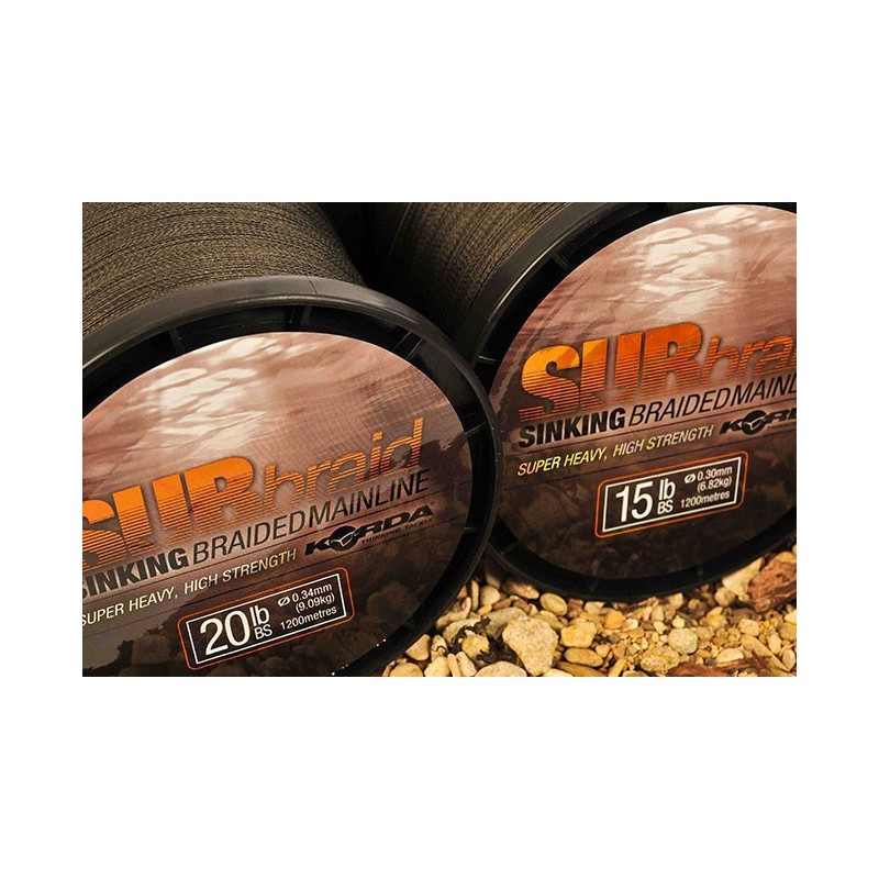 Plecionka Korda Sub Braid 450m - 0.30mm // 15lb
