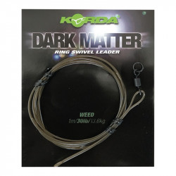 Zestaw Korda Dark Matter Ring Swivel Leader - 1m WEED