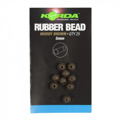 Koraliki gumowe Korda Rubber Bead - 4mm BROWN