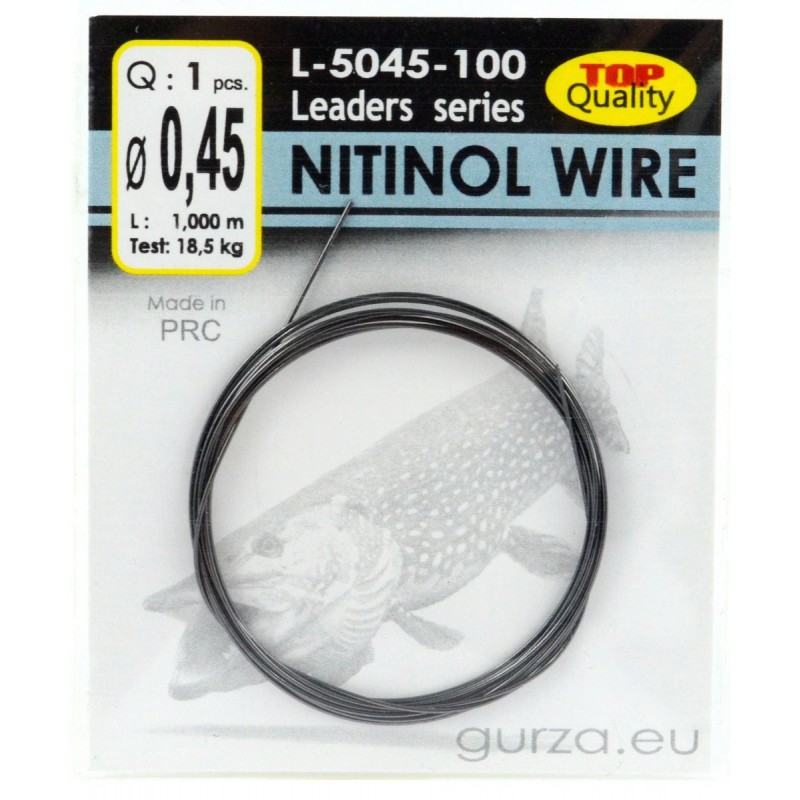 Drut przyponowy GURZA Nitol Wire 1m - 0.45mm / 18.5kg