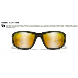 Okulary Wiley X Captivate - GRAVITY Polaraized Green Mirror Kryptek