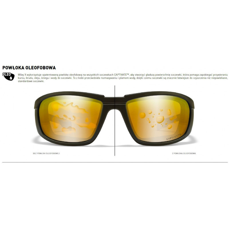 Okulary Wiley X Captivate - OMEGA Polaraized Bronze Mirror