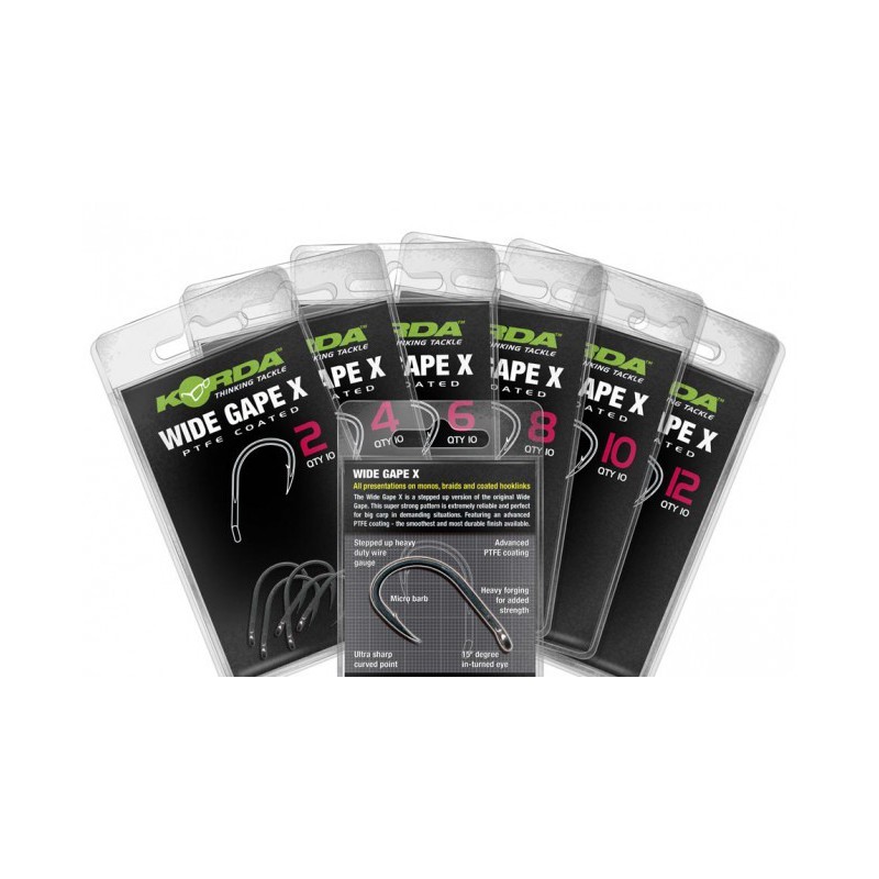 Haczyki Korda Wide Gape X - roz. 6