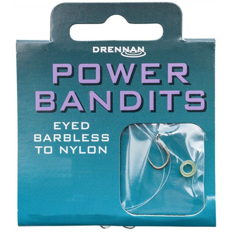 Przypony Drennan Eyed Barbless Power Bandits - roz.8