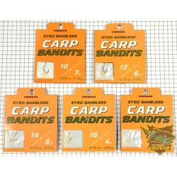 Przypony Drennan Eyed Barbless Carp Bandits - roz.12