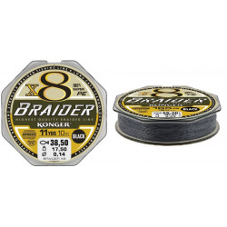 Konger Braider Black Czarna 10m
