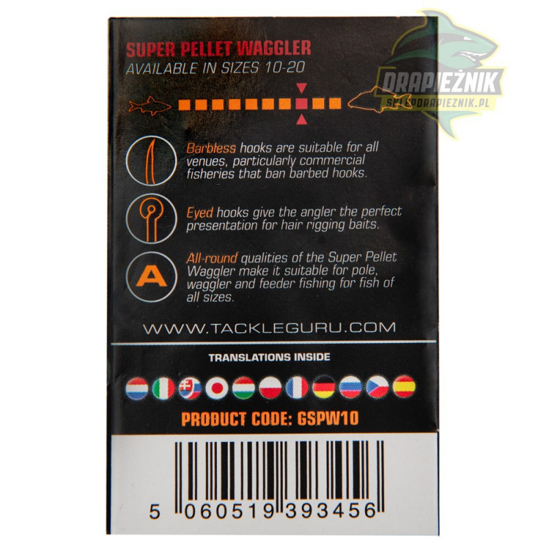Haczyki Guru Super Pellet Waggler EYED
