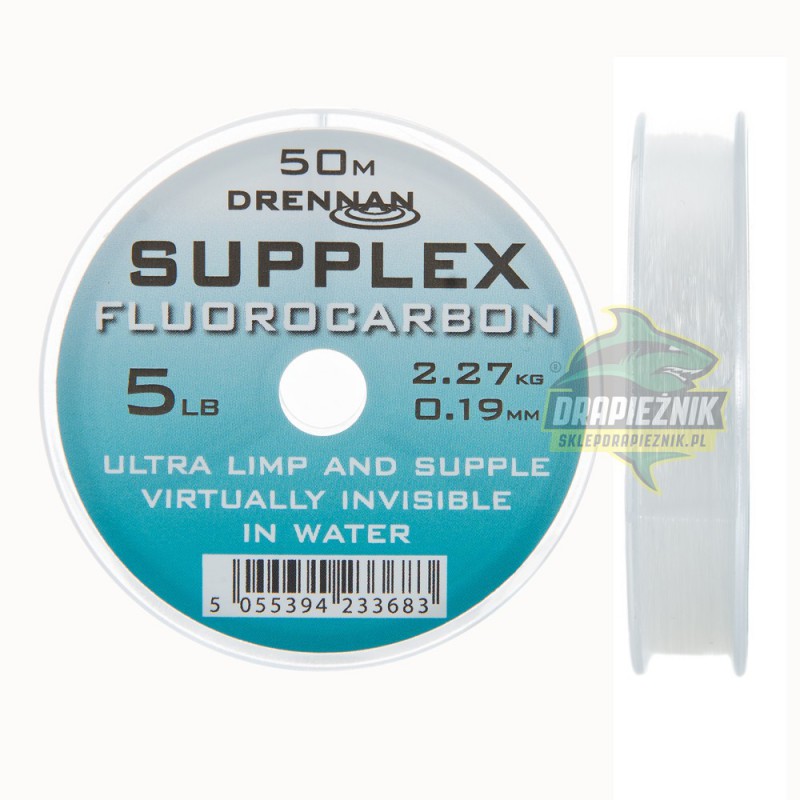 Żyłka Drennan Supplex Fluorocarbon 50m - 0,13mm
