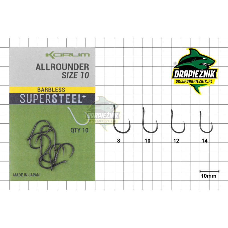 Haczyki Korum Allrounder Barbless