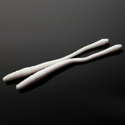 Libra Lures Dying Worm 7.0cm - 001 / WHITE