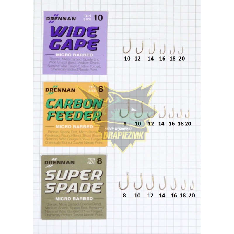 Haczyki Drennan Carbon Feeder