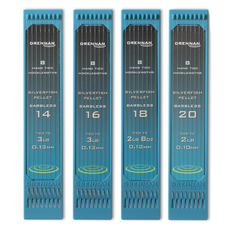 Przypony Drennan HOOK TO PLATE Silverfish Pellet