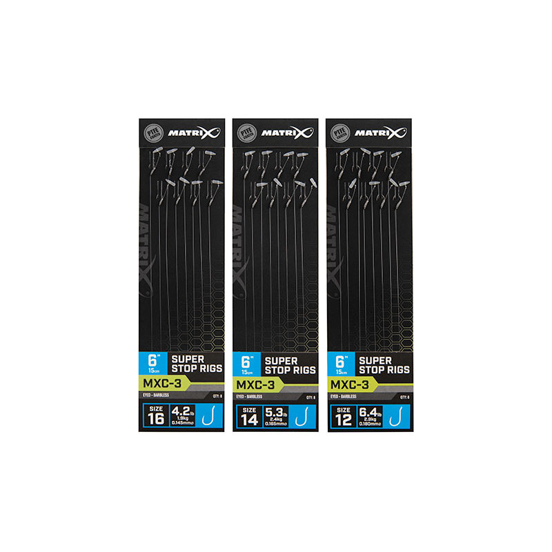 Przypony Matrix MXC-3 Super Stop Rig 6" / 15cm