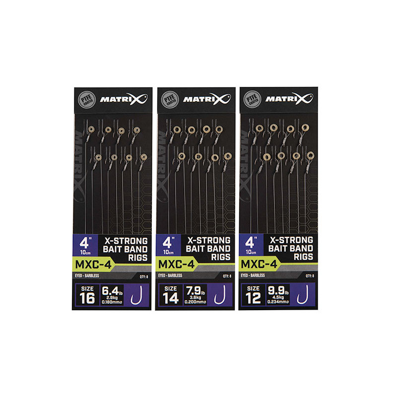 Przypony Matrix MXC-4 X-Strong Bait Band 4" / 10cm