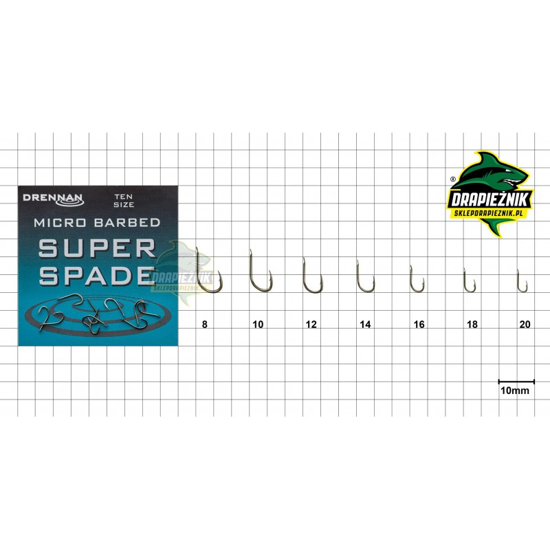 Haczyki Drennan Super Spade