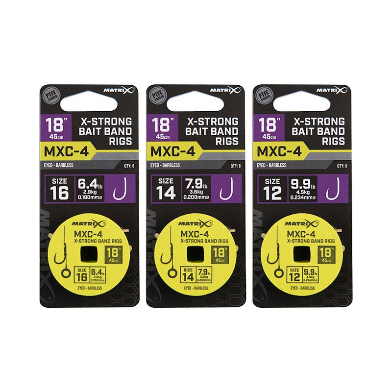 Przypony Matrix MXC-4 X-Strong Bait Band Rig 18" / 45cm