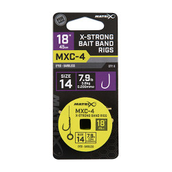 Przypony Matrix MXC-4 X-Strong Bait Band Rig 18" / 45cm - roz. 14