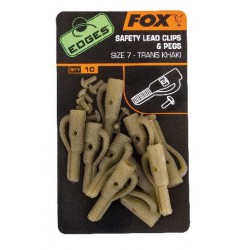 Fox Edges - Safety Lead Clip and Pegs - roz. 7