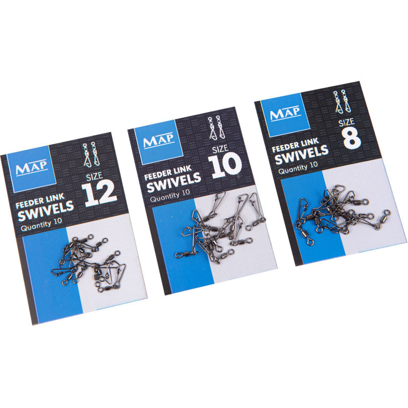 Agrafki z krętlikami MAP Feeder Link Swivels