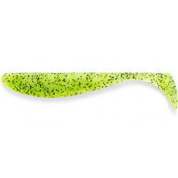 FishUp Wizzle Shad 1.4" - 055 Chartreuse/Black