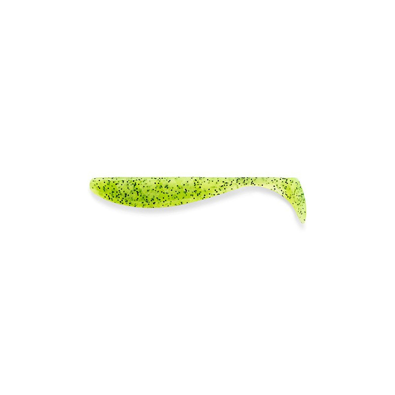 FishUp Wizzle Shad 1.4" - 055 Chartreuse/Black