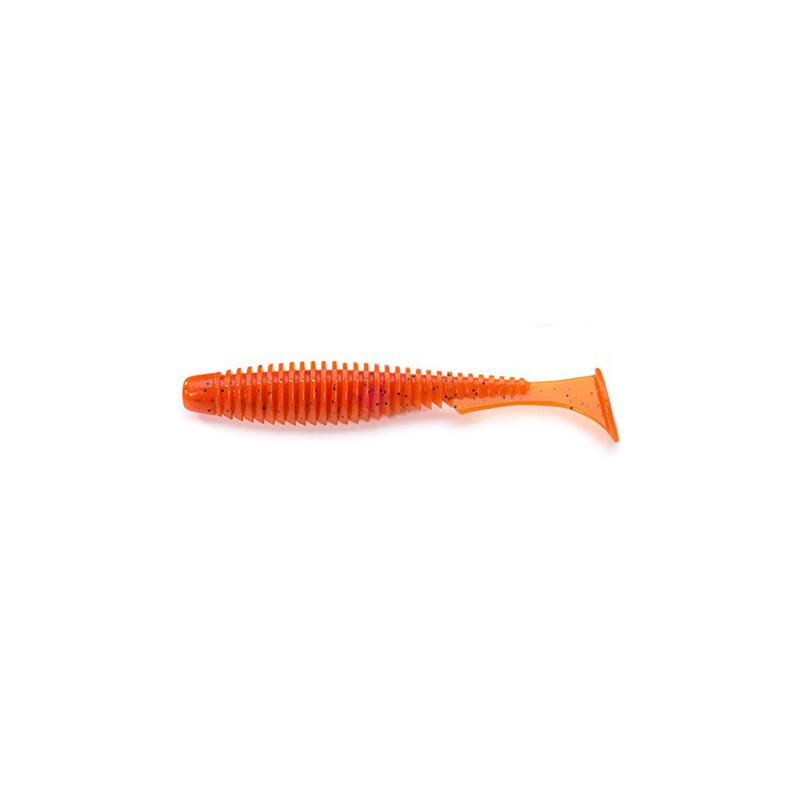 FishUp U-Shad 3.5" - 049 Orange Pumpkin/Black