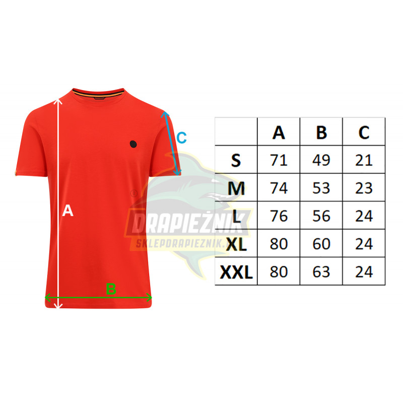 Koszulka Guru Semi Logo Tee Red T-Shirt