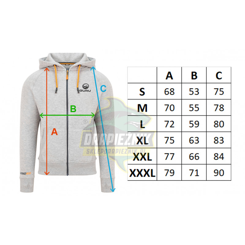 Bluza z kapturem Guru Hoodie Aventus Grey