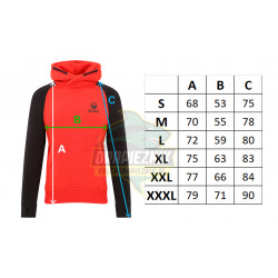 Bluza z kapturem Guru Hoodie Red/Black