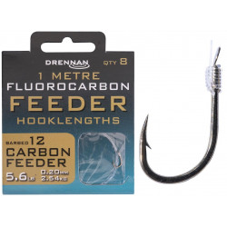 Przypony Drennan Fluorocarbon Feeder 1m - CARBON FEEDER - roz.12