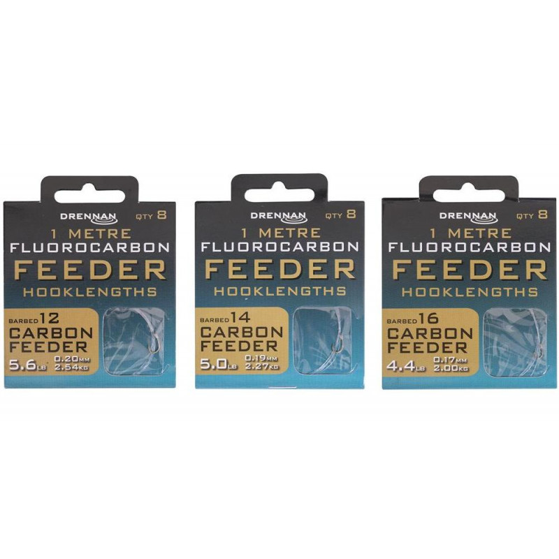 Przypony Drennan Fluorocarbon Feeder 1m - CARBON FEEDER
