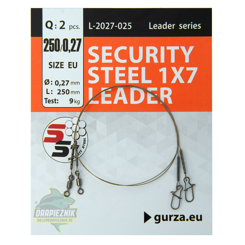 Przypony Gurza Security Steel 1x7 Leader - 20cm/7kg
