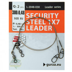 Przypony Gurza Security Steel 1x7 Leader - 30cm/28kg