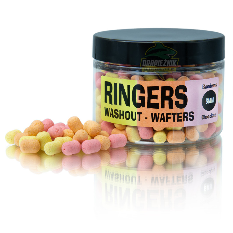 Ringers Chocolate Washout Wafters - 6mm Bandems