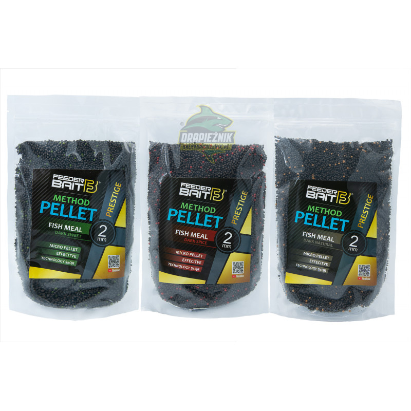 Pellet Feeder Baits Prestige 800g - 2mm Fish Meal DARK