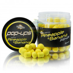 Kulki/Dumbellsy Dynamite Baits Fluoro Pop-Ups - 15mm Pineapple & Banana