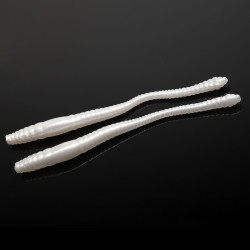 Libra Lures Dying Worm 7.0cm - 004 / SILVER PEARL