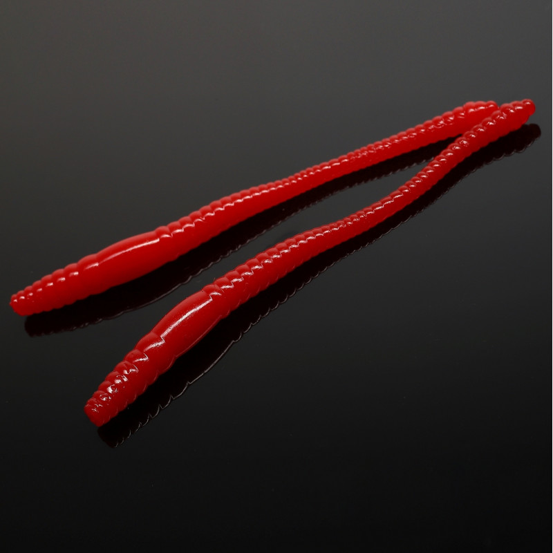 Libra Lures Dying Worm 8.0cm - 021 / RED