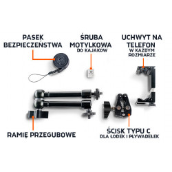Uchwyt do kojaka i łodzi Deeper Smart Mount Boat Kayak