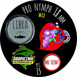 Libra Lures zestaw przynęt - Pro Nymph 1.8cm - MIX