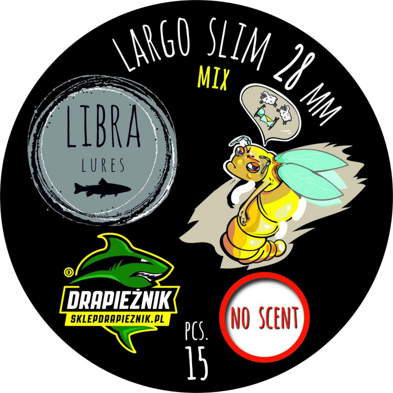Libra Lures zestaw przynęt - Largo Slim 3.4cm - MIX