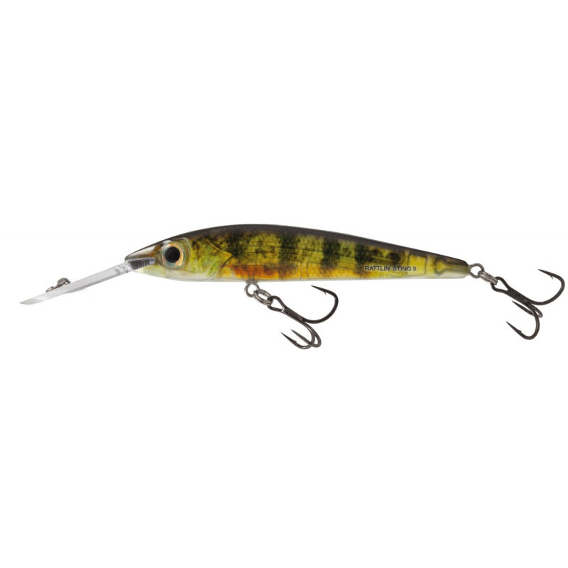Wobler Salmo Rattlin Sting 9,0cm DEEP RUNNER SP - RYP / Real Yellow Perch