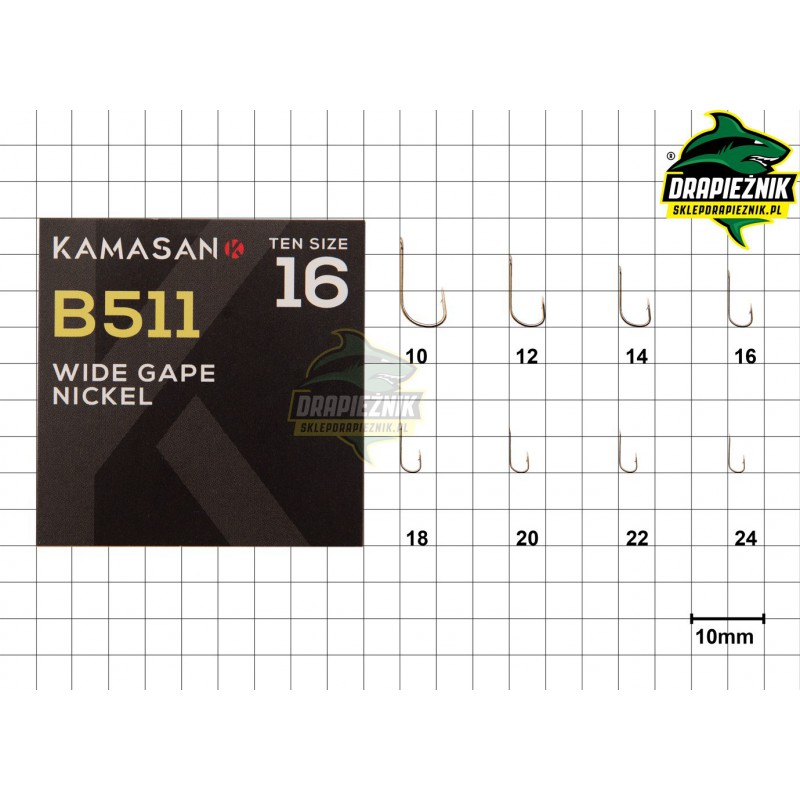 Haczyki Kamasan B511 Barbed Spade - roz. 10