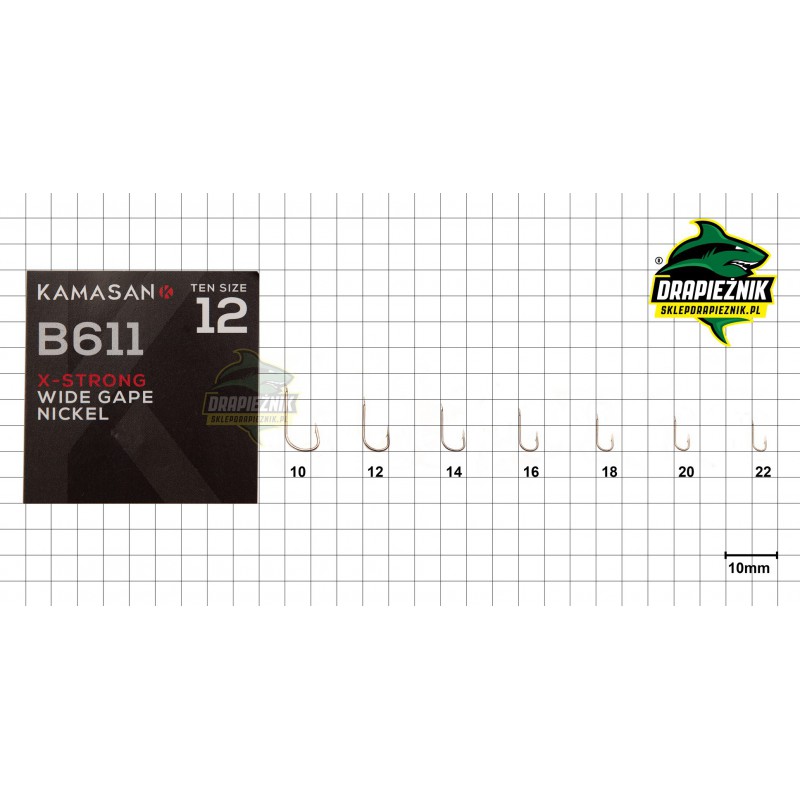 Haczyki Kamasan B611 Barbed Spade - roz. 10